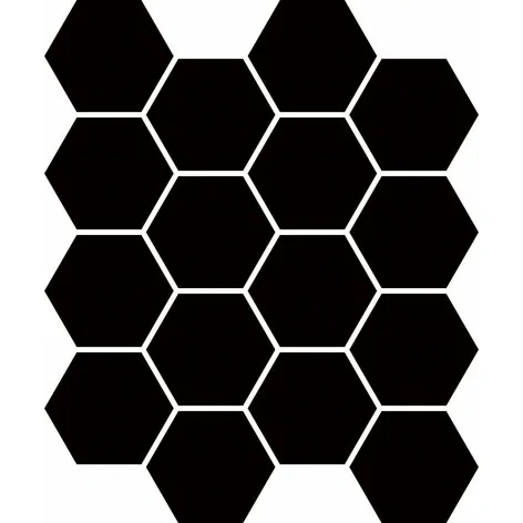PARADYŻ Uniwersalna Mozaika Prasowana Nero Hexagon 22x25,5 Gat I