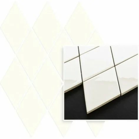PARADYŻ Uniwersalna Mozaika Prasowana Bianco Romb Pillow 20,6x23,7 Gat I