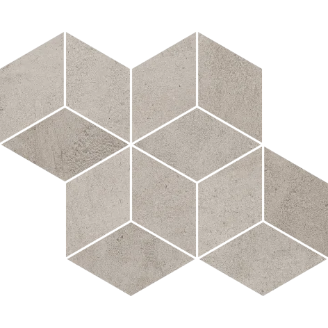 5900144099739 PARADYŻ (My Way) Pure City Grys Mozaika Prasowana Romb Hexagon 20,4x23,8 M-P-204X238-1-PURE.GRROHE