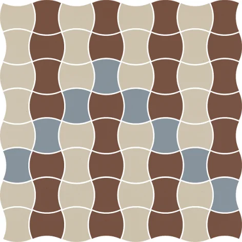 5900144099791 PARADYŻ Modernizm Bianco Mozaika Prasowana Mix B 30,86x30,86 mozaika gorseciki